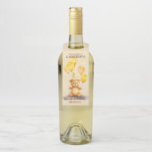 Beer-y Eerste Verjaardag Geel Beer Welkomstbord Flessenhanger (Op fles)