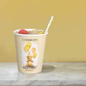 Beer-y Eerste Verjaardag Geslacht Neutraal Geel Be Papieren Bekers