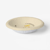 Beer-y Eerste Verjaardag Geslacht Neutraal Geel Be Papieren Kommen (Gebogen)