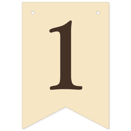 Beer-y Eerste Verjaardag Geslacht Neutraal Geel Be Vlaggetjes (Tweede vlag)