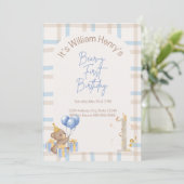 Beer-Y Eerste Verjaardag Kaart (Staand voorkant)