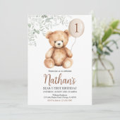 Beer-Y Eerste Verjaardag Kaart (Staand voorkant)