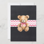 Beer-y Fun Verjaardagsviering Roze Teddybeer Kaart (Achterkant)