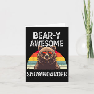 Beer-y Geweldige Snowboarder Joke Snowboard Rider  Kaart