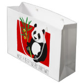 Beer-y kerst large cadeautasje (Achterkant Gekanteld)