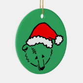 Beer-y kerstversiering keramisch ornament (Rechts)