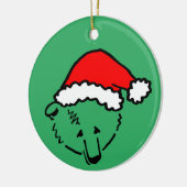 Beer-y kerstversiering keramisch ornament (Links)