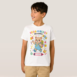 Beer-y Klaar voor school – Schattigee kleuterschoo T-shirt
