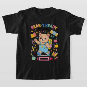 Beer-y Klaar voor school – Schattigee kleuterschoo T-shirt