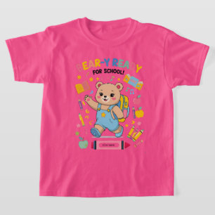Beer-y Klaar voor school – Schattigee kleuterschoo T-shirt