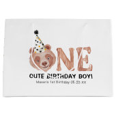 Beer-y Schattigee 1e verjaardag Gift Bag – One Sch Groot Cadeauzakje (Voorkant)