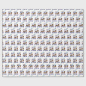 Beer-y zeer grote broer broer broer broer sibling cadeaupapier (Vlak)