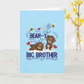 Beer-y zeer grote broer broer broer broer sibling kaart (Gele Bloem)