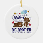 Beer-y zeer grote broer broer broer broer sibling  keramisch ornament (Achterkant)