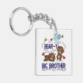 Beer-y zeer grote broer broer broer broer sibling sleutelhanger (Voorkant Links)