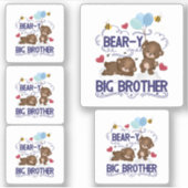 Beer-y zeer grote broer broer broer broer sibling  sticker (Voorkant)