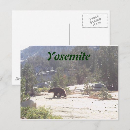 beer, Yosemite Briefkaart (Voorkant / Achterkant)