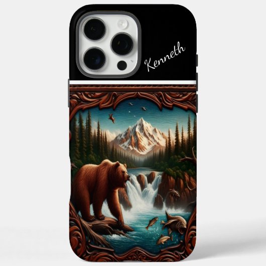 Beer Zalm kijken in Mountain Stream Case-Mate iPhone Case (Achterkant)