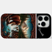 Beer Zalm kijken in Mountain Stream Case-Mate iPhone Case (Achterkant (horizontaal))