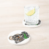 Beer Zandsteen Onderzetter (Zijkant)