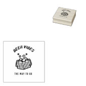 Beer ziet de weg naar de weg rubberstempel (Gestempeld)