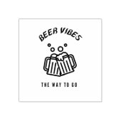 Beer ziet de weg naar de weg rubberstempel (Afrduk)