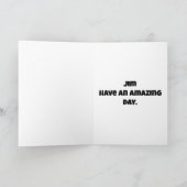 Beer zittend in rolstoel natuur verjaardag kaart (Binnen)