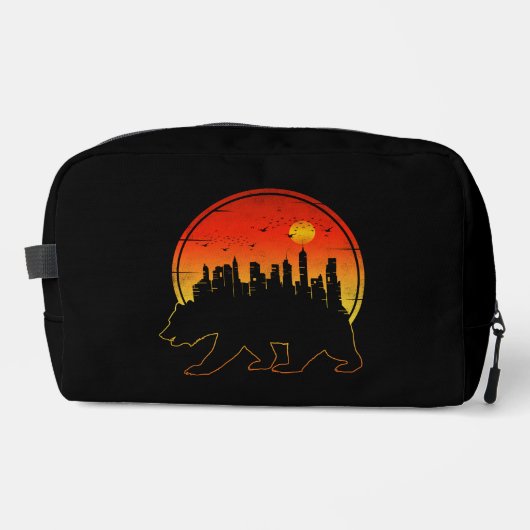 Beer Zonsondergang Stad Toilettasje (Voorkant)