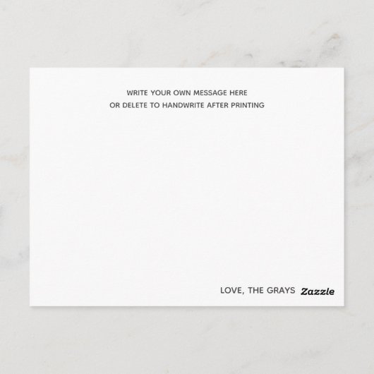 Beer Zoo Dieren Baby shower Dank u voor uw opmerki Briefkaart (Achterkant)