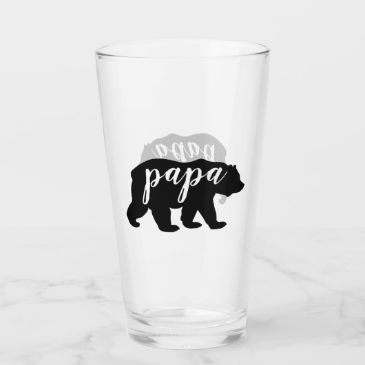 Beer zwart-wit papier glas (Achterkant)