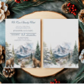 Beeravontuur Winter Sneeuwberg  Baby Shower Kaart