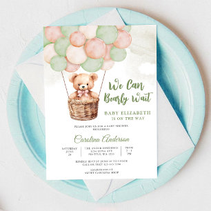 Beerballon Baby Shower Uitnodiging