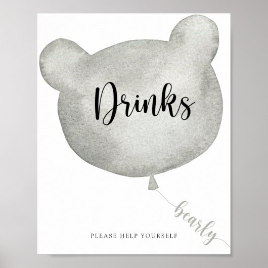 Beerballon Drinks pak zelf Poster (Voorkant)