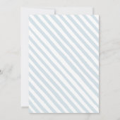 Beerballon jongen babyshower uitnodiging (Achterkant)