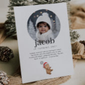 Beerballon Kerstman Hoed - Foto Verjaardag Kaart