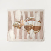 Beerballon Neutrale Virtuele Achtergrond voor Baby Wandkleed (Voorkant (horizontaal))