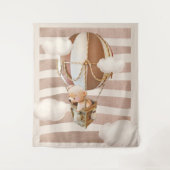 Beerballon Neutrale Virtuele Achtergrond voor Baby Wandkleed (Voorkant)