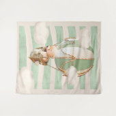 Beerballon virtueel achtergrond voor een babyshowe wandkleed (Voorkant (horizontaal))