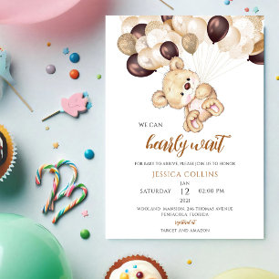 Beerballonnen Baby Shower Kaart