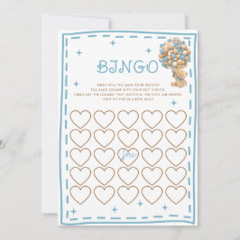 Beerballonnen Blauwe Moderne Bingo Spelkaart Kaart