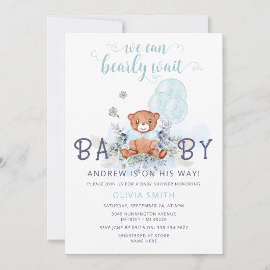 Beerballonnen kunnen bijna niet wachten Jongens ba Kaart (Voorkant)