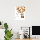 Beerballonnen Modern Baby Shower Gastboek Poster (Thuiskantoor)