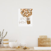 Beerballonnen Modern Baby Shower Gastboek Poster (Keuken)