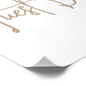 Beerballonnen Modern Baby Shower Gastboek Poster (Hoek)