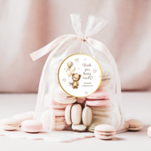 Beerballonnen Neutrale Knuffel Baby Shower Bedankt