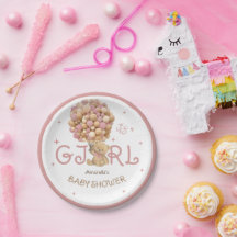 Beerballonnen Roze Boho Baby Meisje Shower