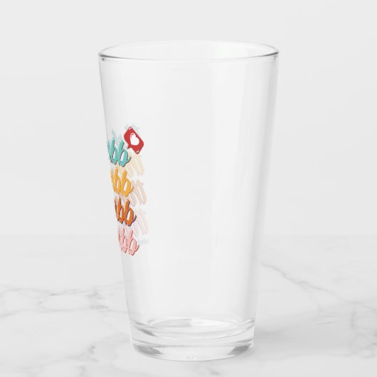 Beerbb Text Logo Pint Glass Glas (Links)