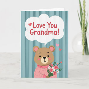 Beerboeket Oma Liefde Kaart