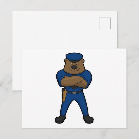 Beerbureau Politie Briefkaart (Voorkant / Achterkant)