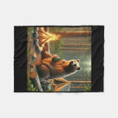 Beercamping fleece deken (Voorkant (Horizontaal))